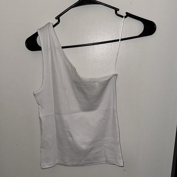 NWT Madewell Supima Rib One-Shoulder Tank in Size Medium - Picture 8 of 8